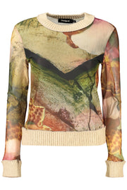 CAMISOLA COM LOGÓTIPO DESIGUAL MULHER BEGE