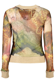 CAMISOLA COM LOGÓTIPO DESIGUAL MULHER BEGE