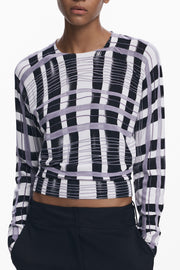 CAMISOLA COM LOGÓTIPO DESIGUAL MULHER BRANCA