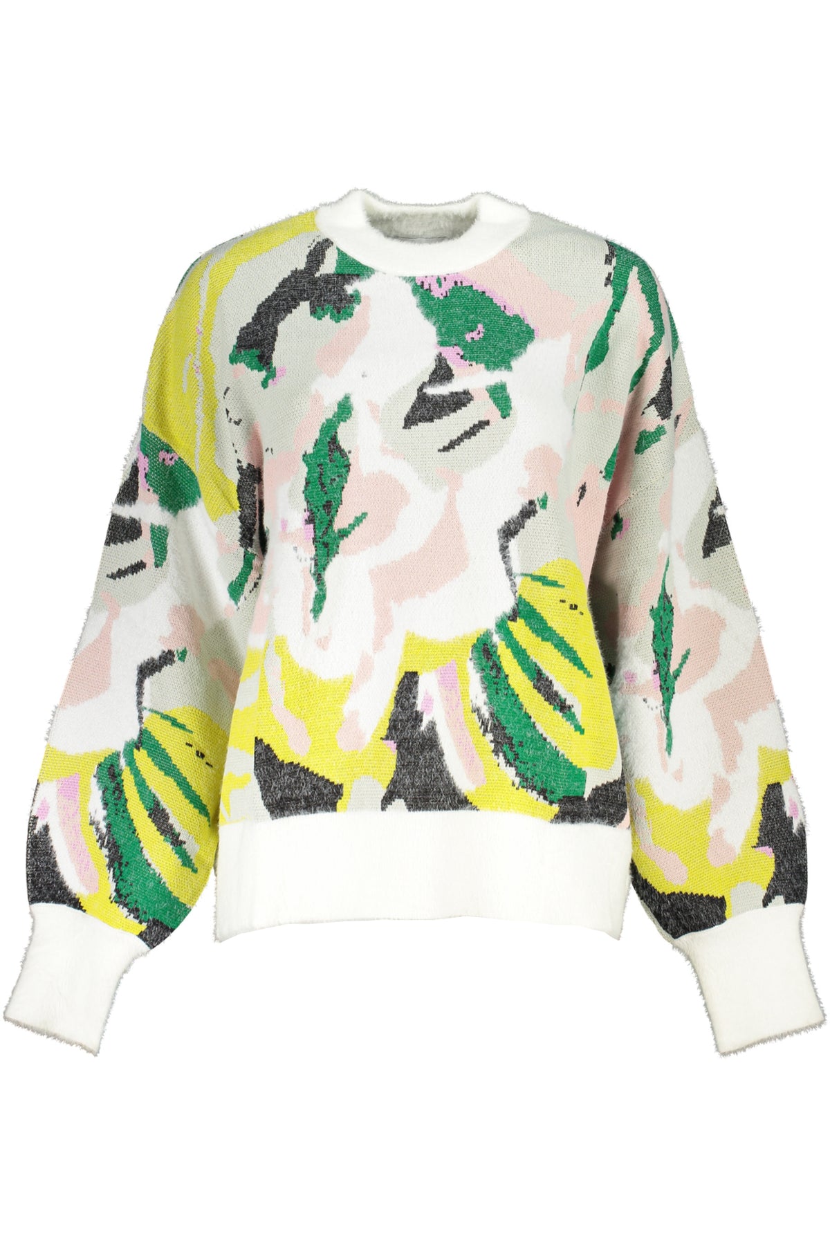 WOMEN'S WHITE DESIGUAL SWEATER
