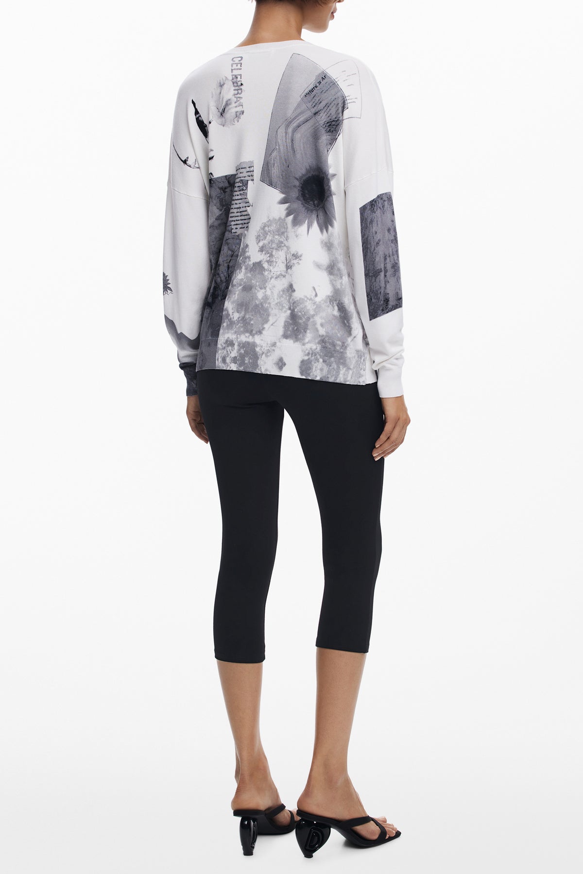 CAMISOLA COM LOGÓTIPO DESIGUAL MULHER BRANCA