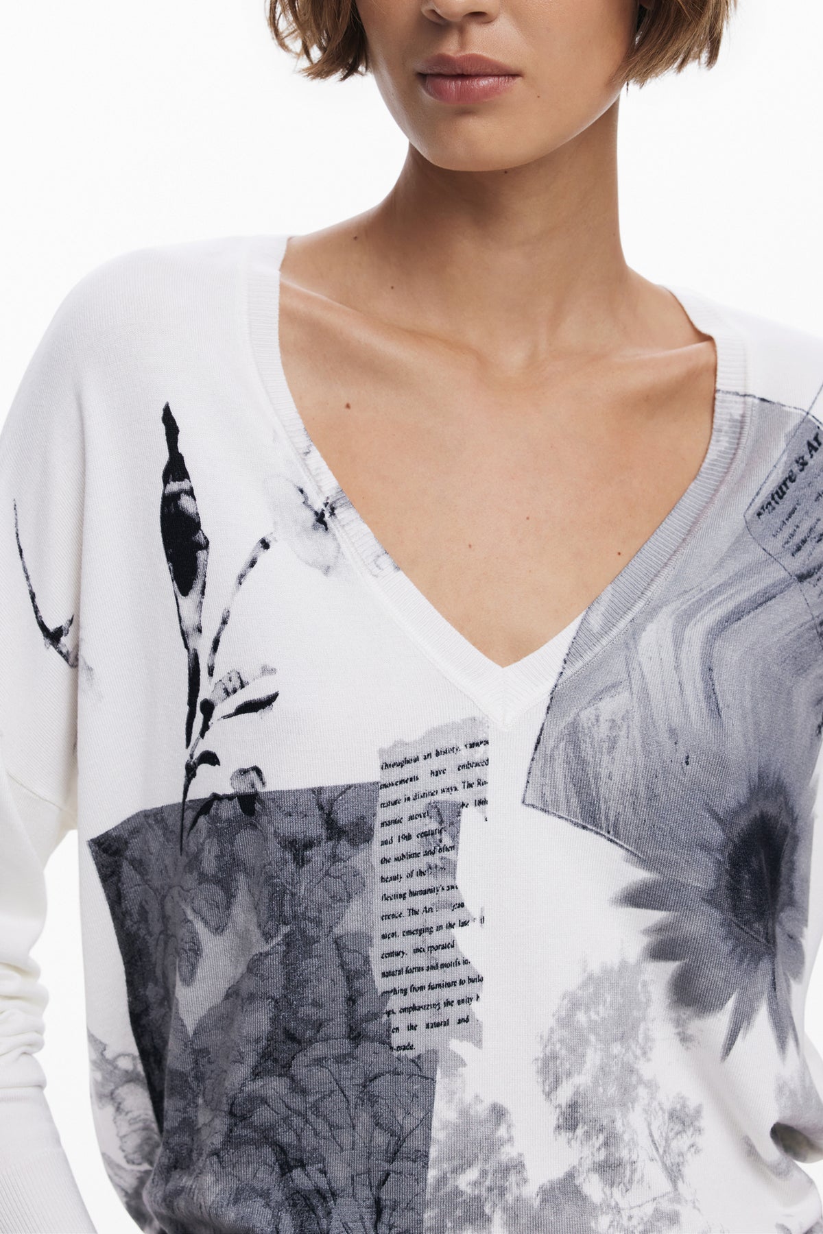 CAMISOLA COM LOGÓTIPO DESIGUAL MULHER BRANCA