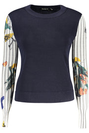 CAMISOLA COM LOGÓTIPO DESIGUAL MULHER AZUL