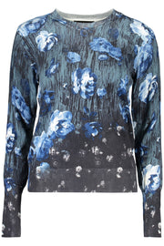 CAMISOLA COM LOGÓTIPO DESIGUAL MULHER AZUL
