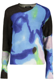 CAMISOLA COM LOGÓTIPO DESIGUAL MULHER AZUL