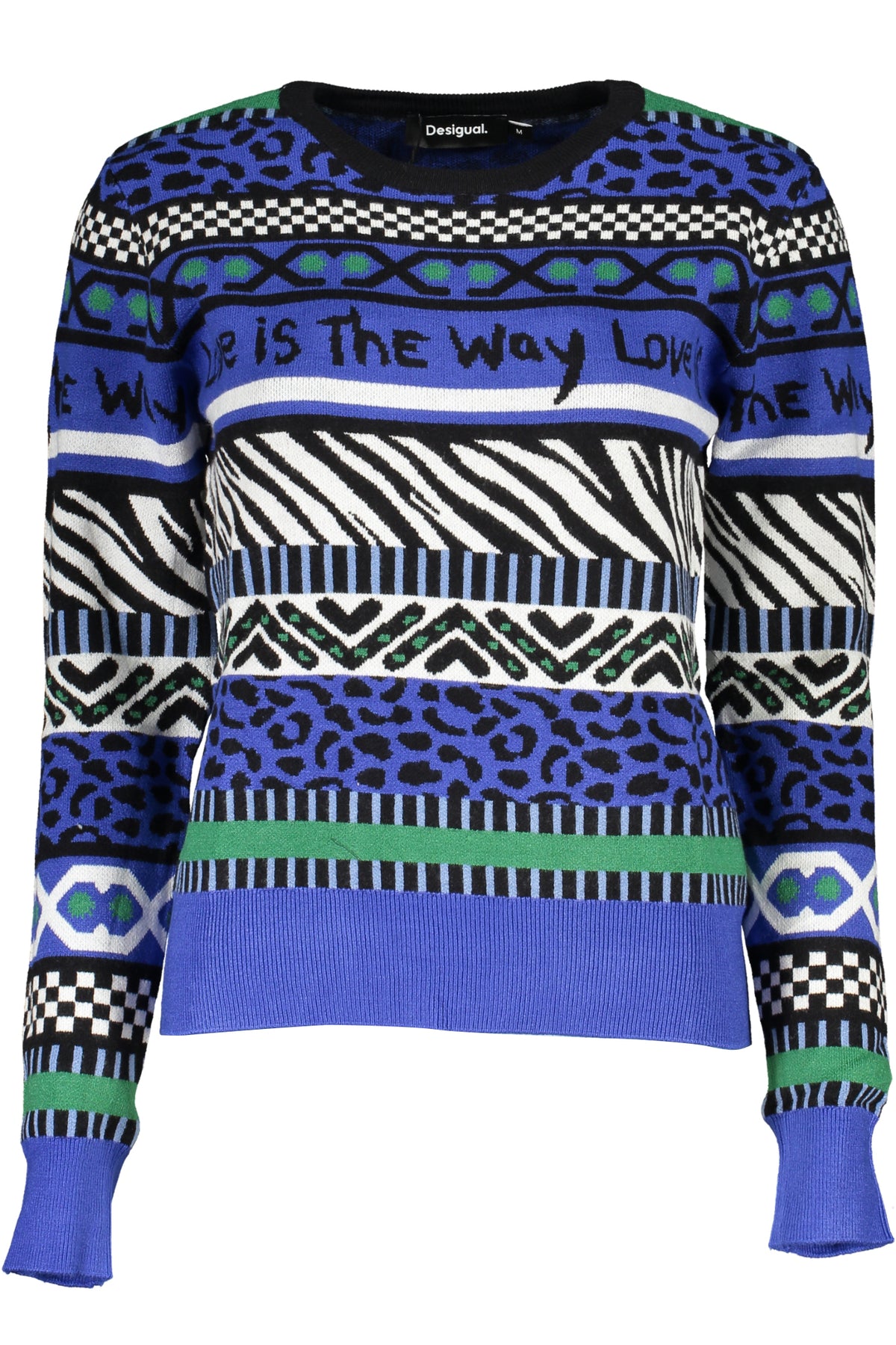 DESIGUAL WOMEN'S BLUE JUMPER