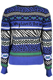 DESIGUAL WOMEN'S BLUE JUMPER
