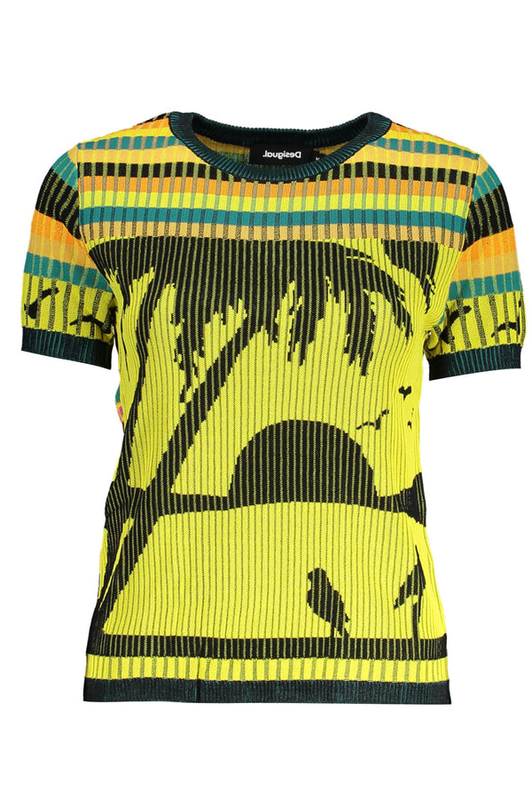 CAMISOLA AMARELO DE MULHER DESIGUAL