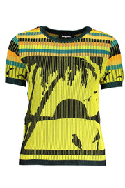 CAMISOLA COM LOGÓTIPO DESIGUAL MULHER AMARELA
