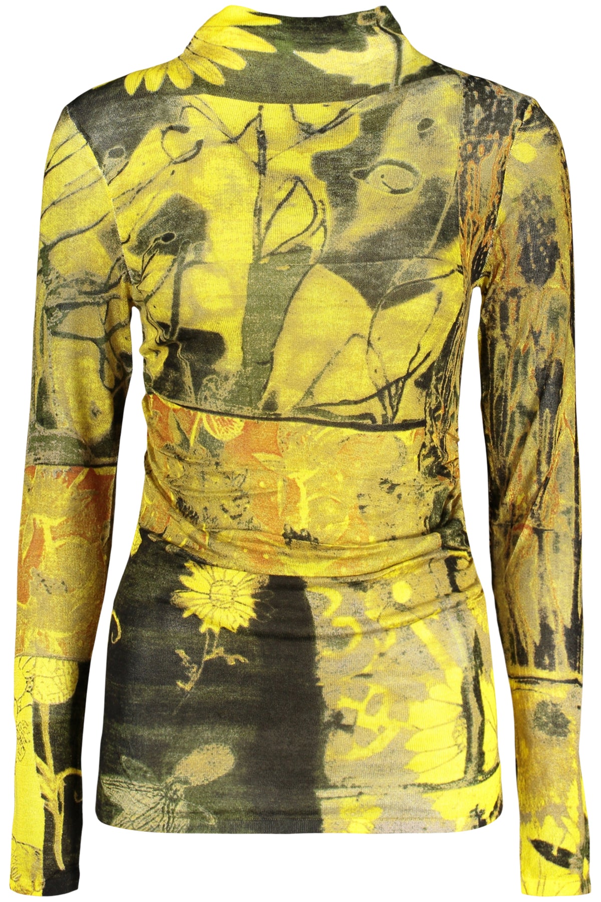 CAMISOLA COM LOGÓTIPO DESIGUAL MULHER AMARELA