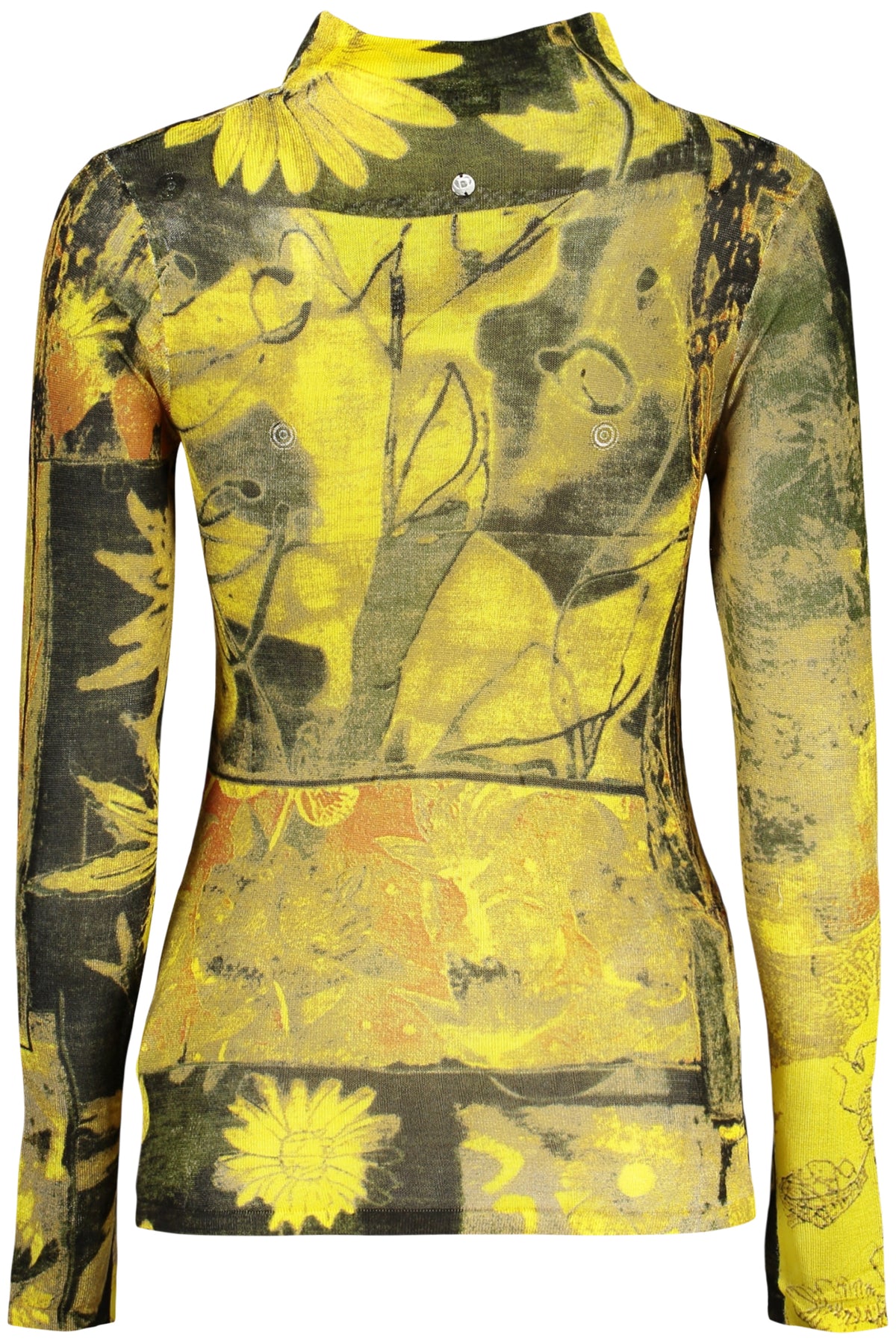 CAMISOLA COM LOGÓTIPO DESIGUAL MULHER AMARELA