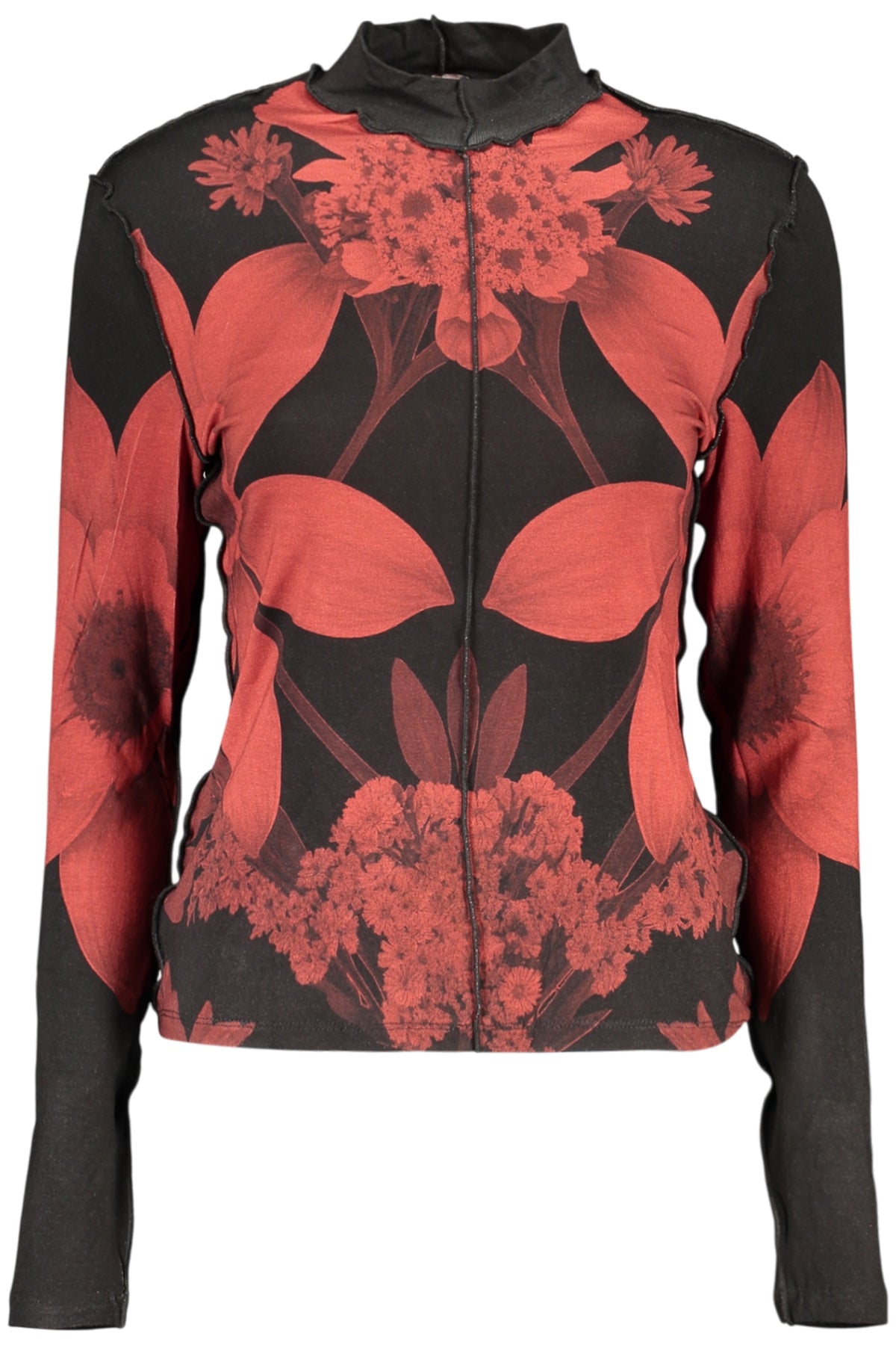 CAMISOLA COM LOGÓTIPO DESIGUAL MULHER PRETA