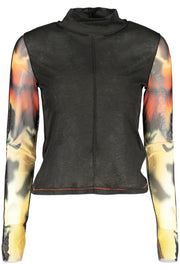 CAMISOLA COM LOGÓTIPO DESIGUAL MULHER PRETA
