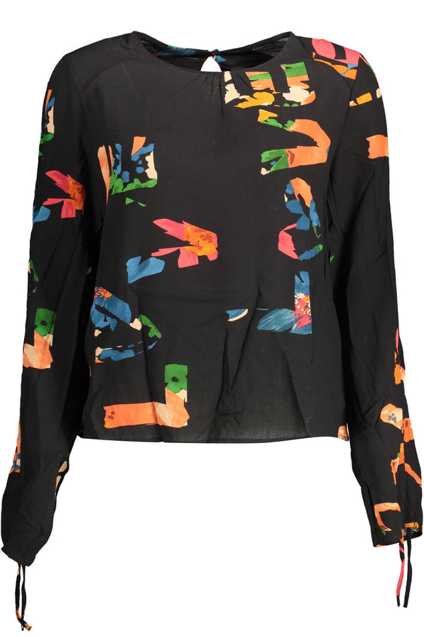CAMISOLA DESIGUAL MULHER PRETA