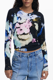 CAMISOLA EM LINHO DESIGUAL MULHER PRETA