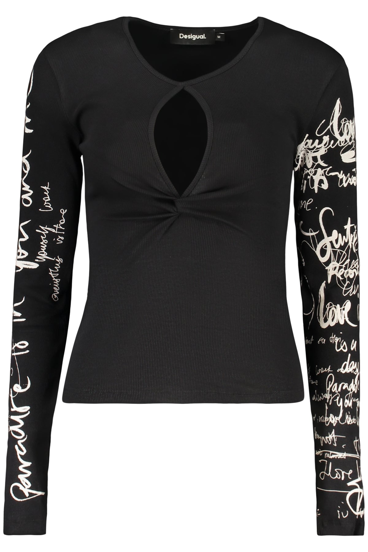 CAMISOLA EM ALGODÃO DESIGUAL MULHER PRETA