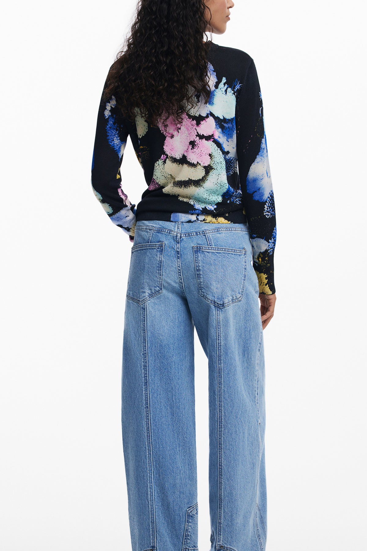 CAMISOLA EM LINHO DESIGUAL MULHER PRETA