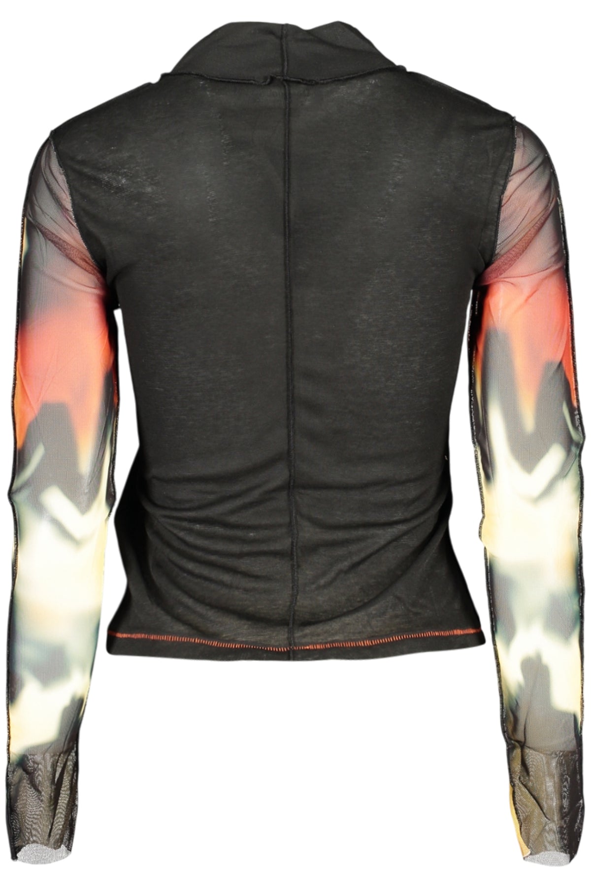 CAMISOLA COM LOGÓTIPO DESIGUAL MULHER PRETA