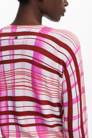 CAMISOLA COM LOGÓTIPO DESIGUAL MULHER ROSA