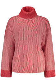 CAMISOLA COM LOGÓTIPO DESIGUAL MULHER VERMELHA