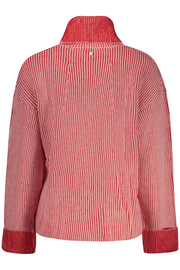 CAMISOLA COM LOGÓTIPO DESIGUAL MULHER VERMELHA