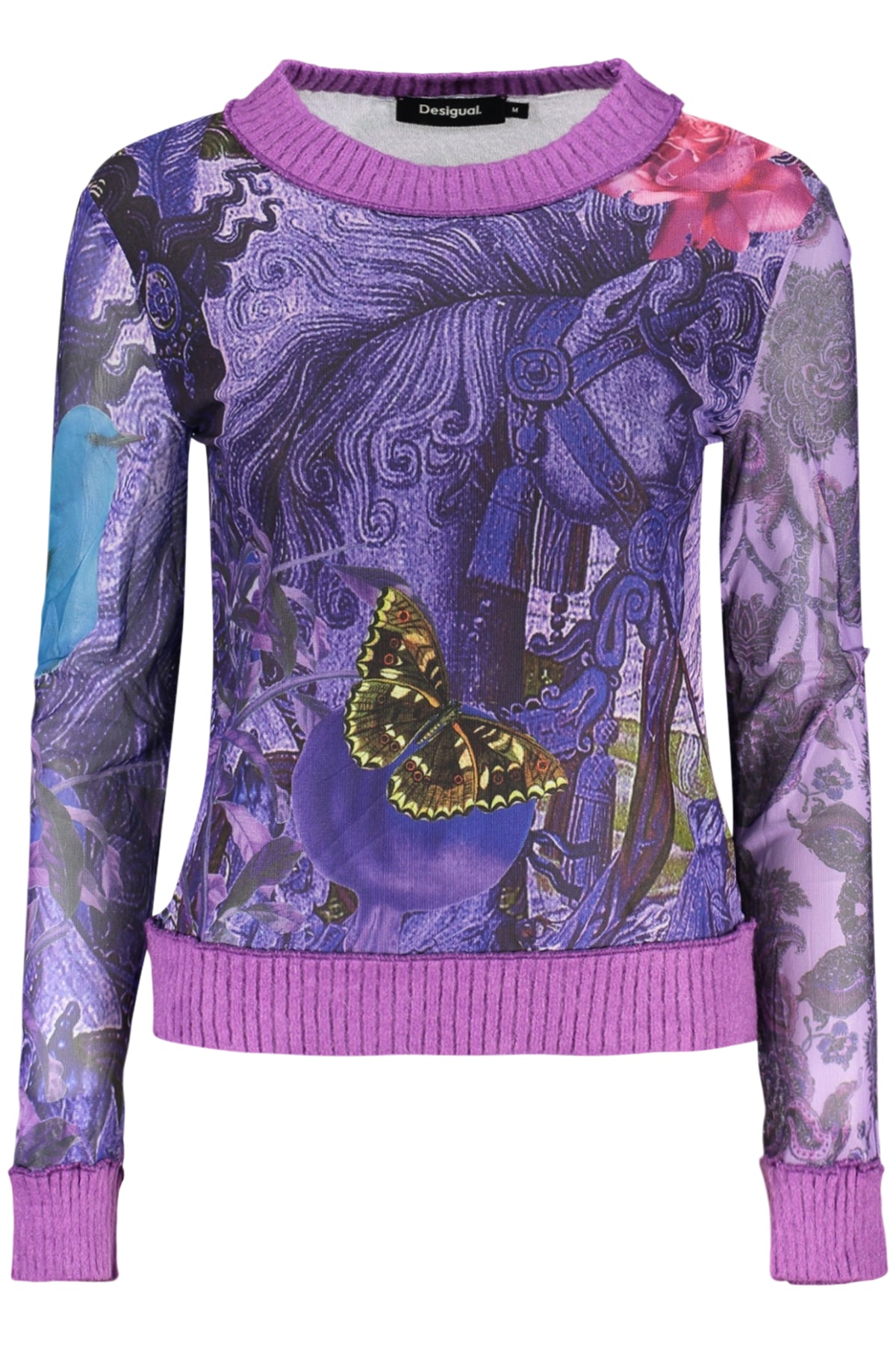CAMISOLA COM LOGÓTIPO DESIGUAL MULHER ROXA
