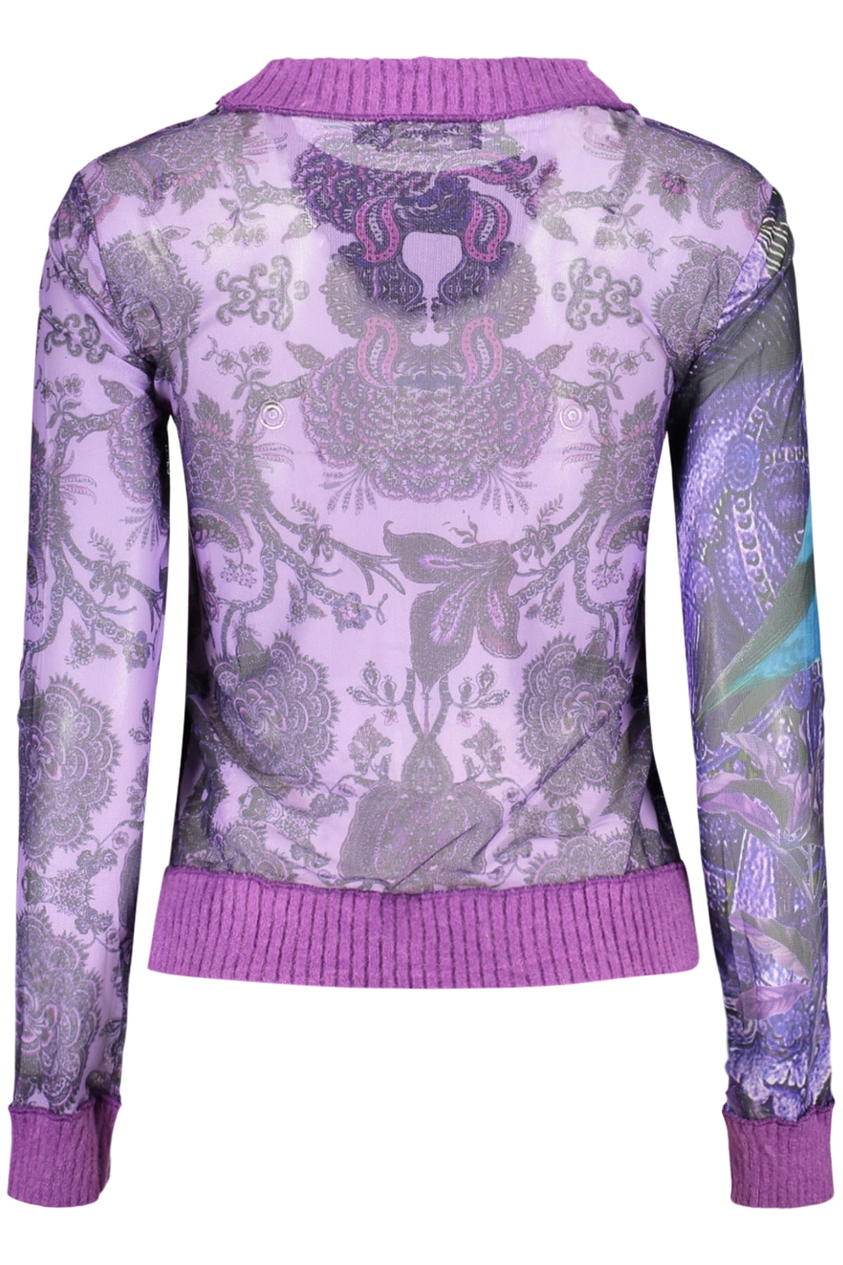 CAMISOLA COM LOGÓTIPO DESIGUAL MULHER ROXA