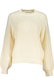 WOMEN'S WHITE DESIGUAL SWEATER