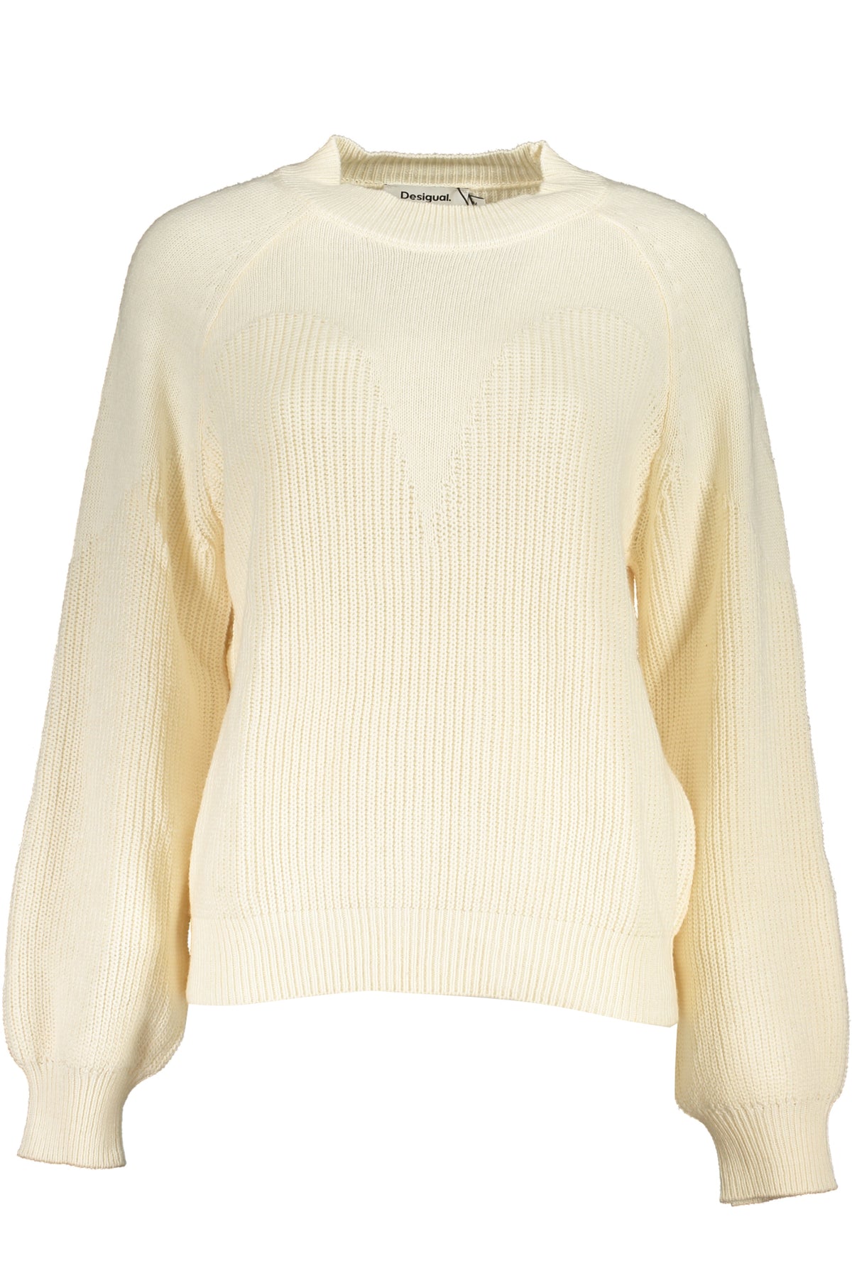 WOMEN'S WHITE DESIGUAL SWEATER