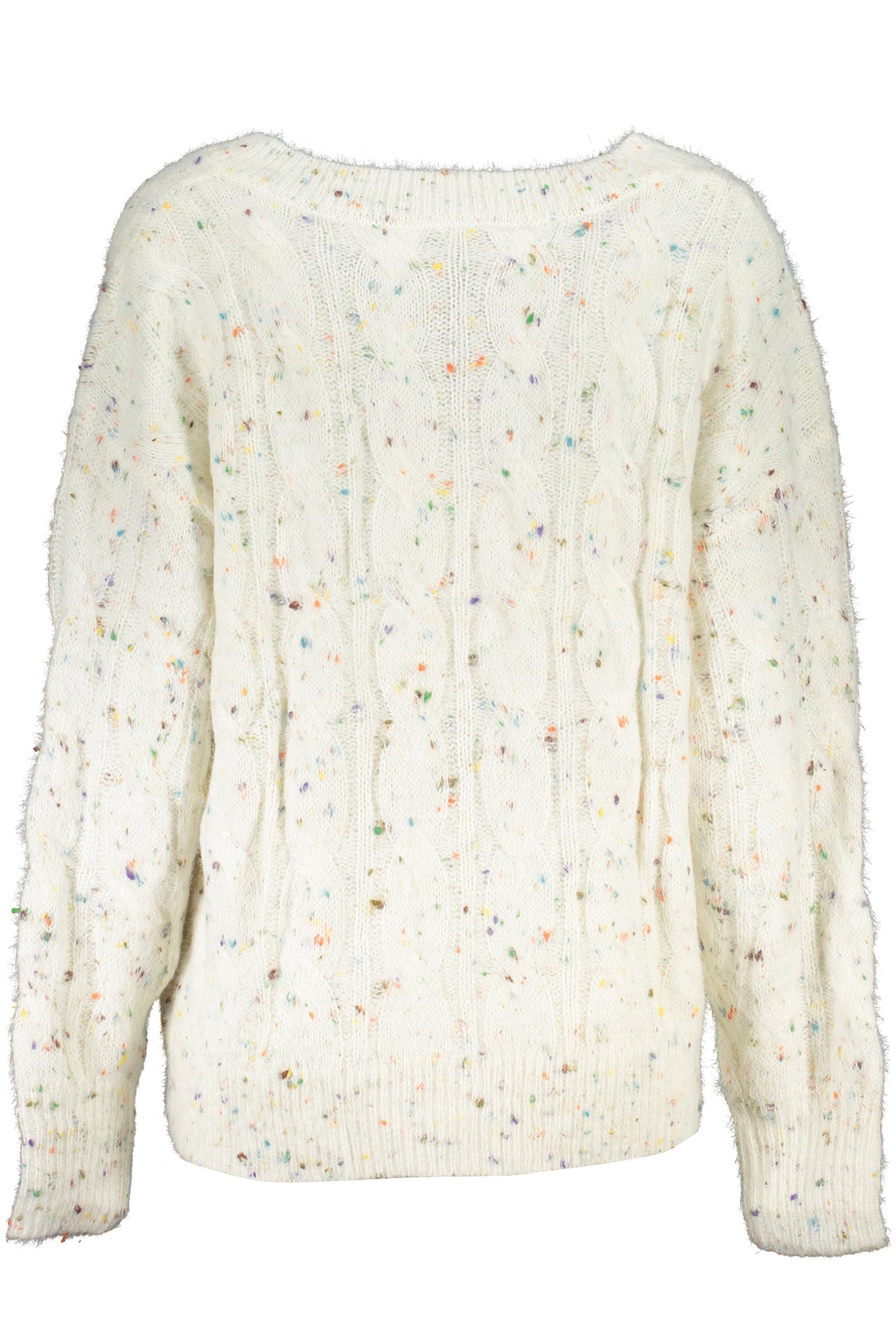 WOMEN'S WHITE DESIGUAL SWEATER