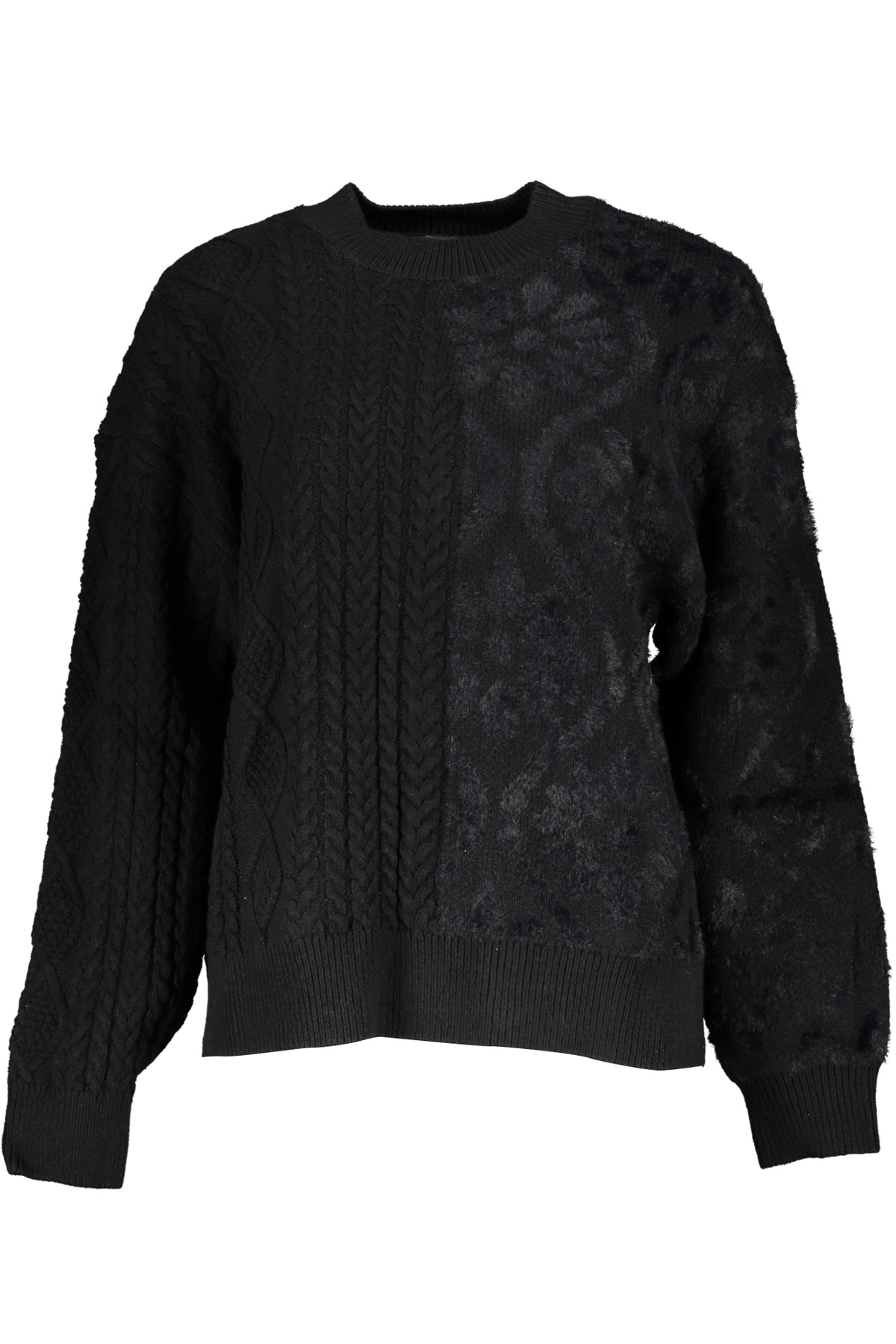 CAMISOLA EM ALGODÃO DESIGUAL MULHER PRETA