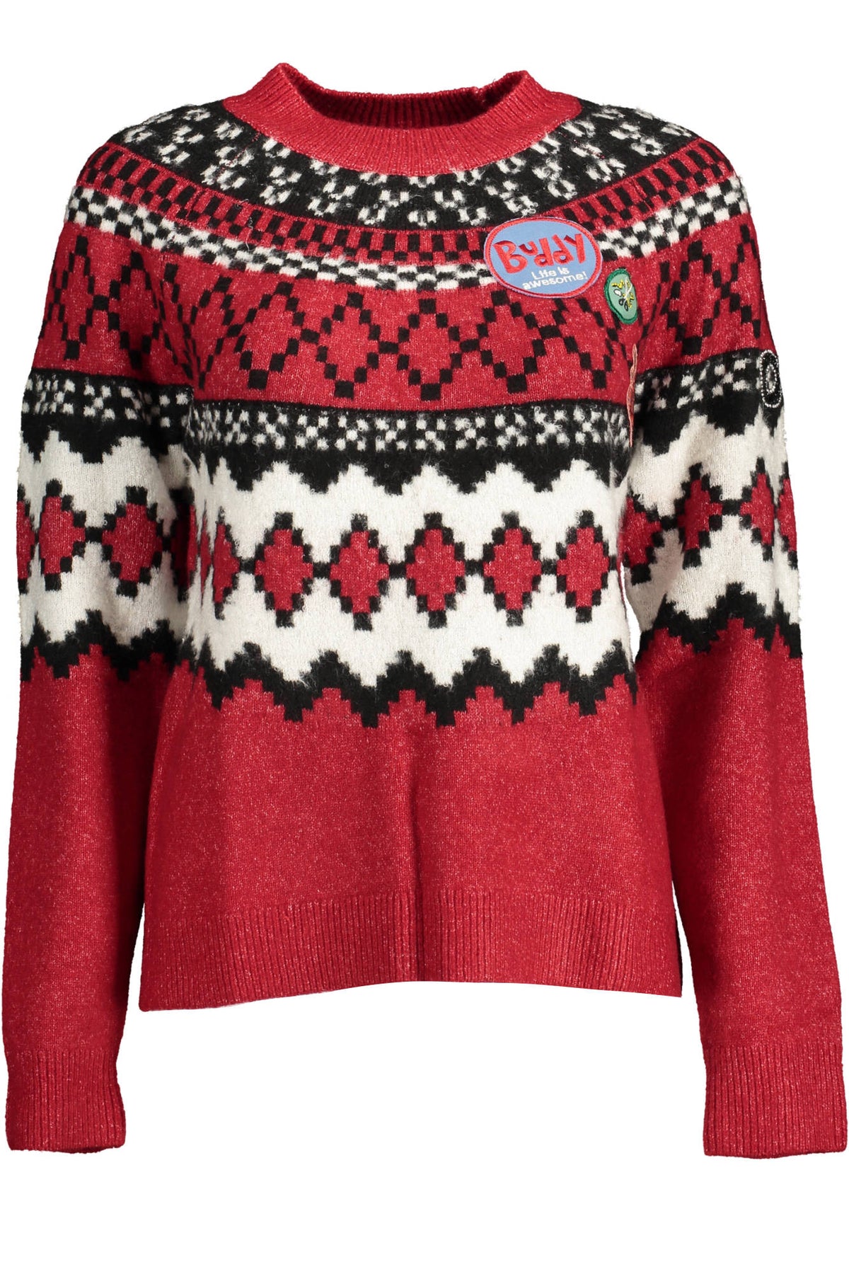 DESIGUAL RED WOMAN SWEATER