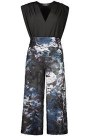 CALÇAS EM ALGODÃO DESIGUAL MULHER AZUIS