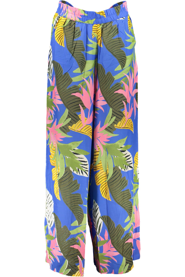 CALÇAS DE MULHER DESIGUAL AZUL