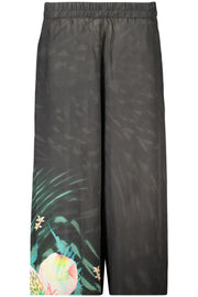 CALÇAS COM ESTAMPADO DESIGUAL MULHER PRETAS