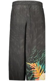CALÇAS COM ESTAMPADO DESIGUAL MULHER PRETAS