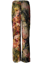 CALÇAS COM FECHO DESIGUAL MULHER VERDES