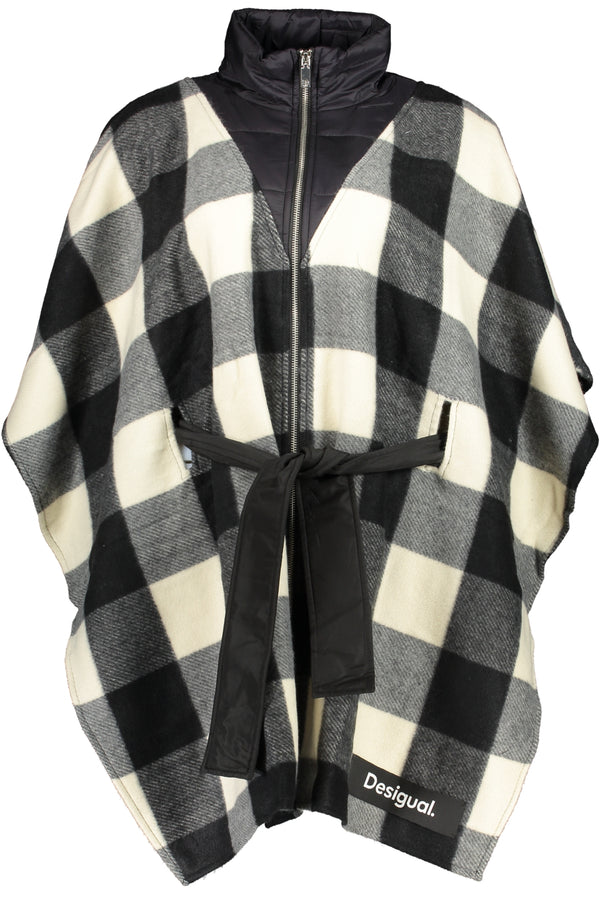 PONCHO DE MULHER NEGRA DESIGUAL