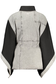 CAMISOLA EM ALGODÃO DESIGUAL MULHER PRETA