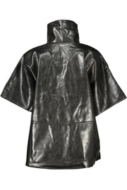CAMISOLA COM FECHO DESIGUAL MULHER PRETA