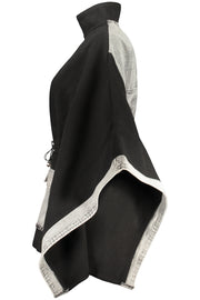 CAMISOLA EM ALGODÃO DESIGUAL MULHER PRETA