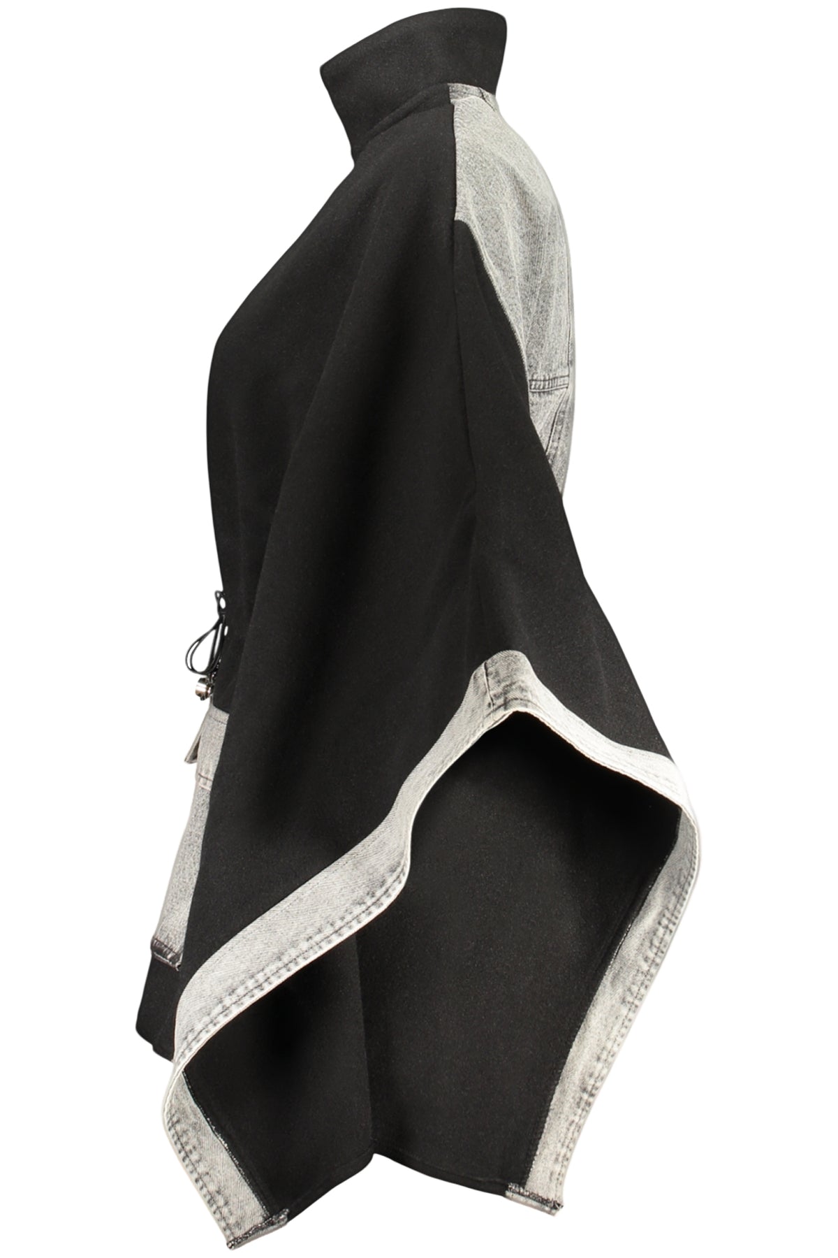 CAMISOLA EM ALGODÃO DESIGUAL MULHER PRETA