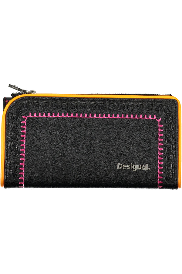 CARTEIRA DE MULHER PRETA DESIGUAL