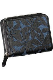 CARTEIRA COM FECHO DESIGUAL MULHER PRETA