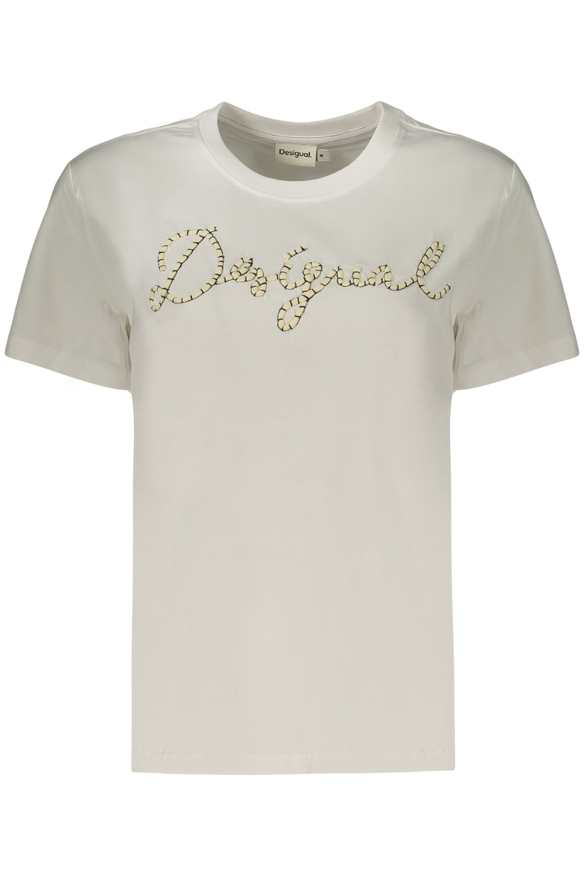T-SHIRT EM ALGODÃO DESIGUAL MULHER BRANCA