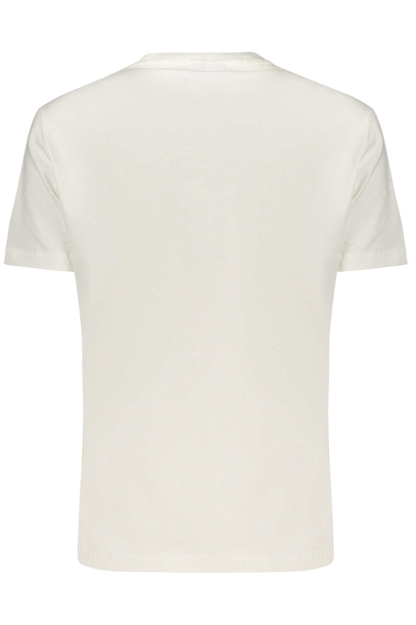 T-SHIRT EM ALGODÃO DESIGUAL MULHER BRANCA
