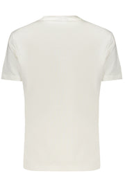 T-SHIRT EM ALGODÃO DESIGUAL MULHER BRANCA