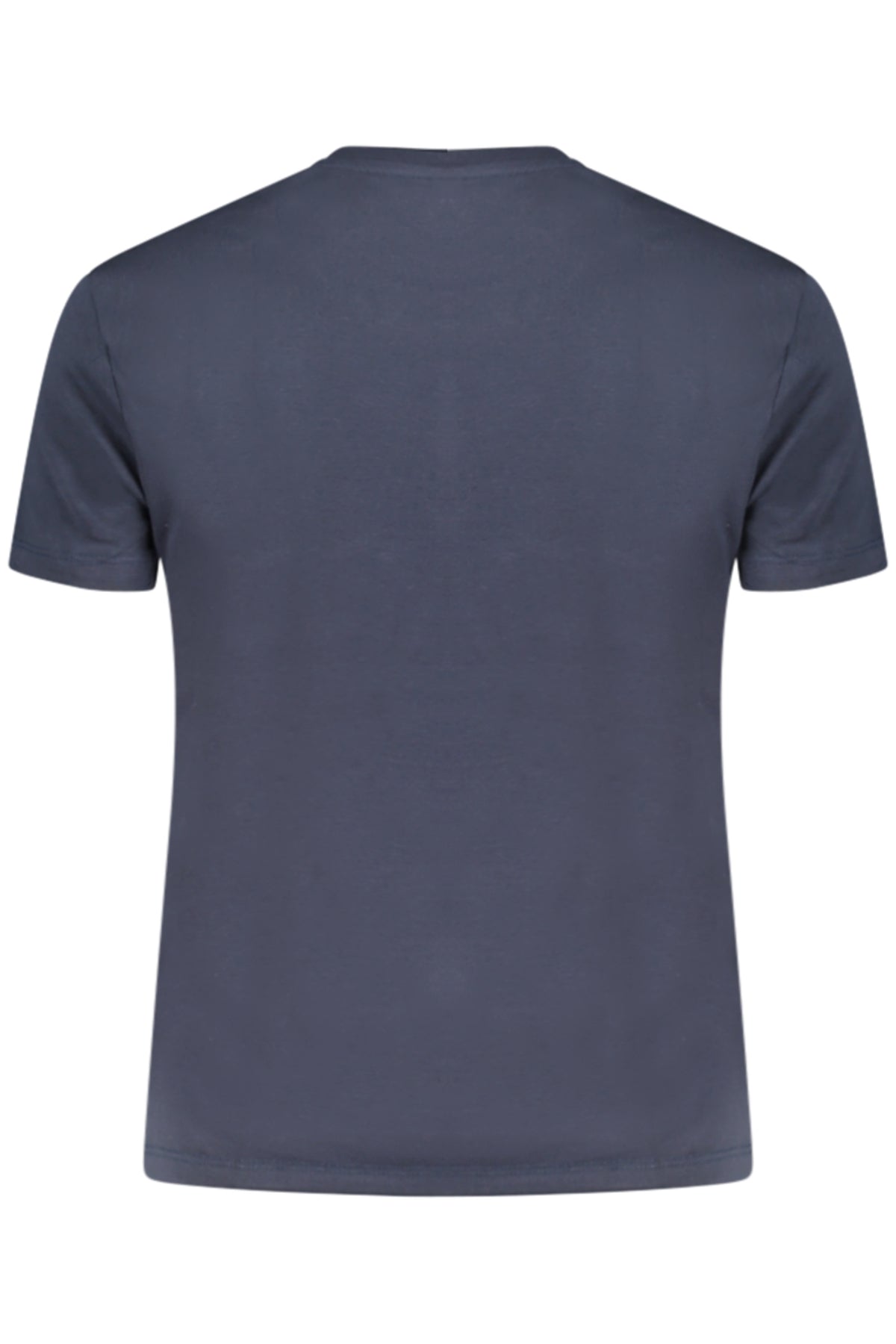 T-SHIRT EM ALGODÃO DESIGUAL MULHER AZUL