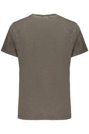 T-SHIRT EM ALGODÃO DESIGUAL MULHER CINZENTA