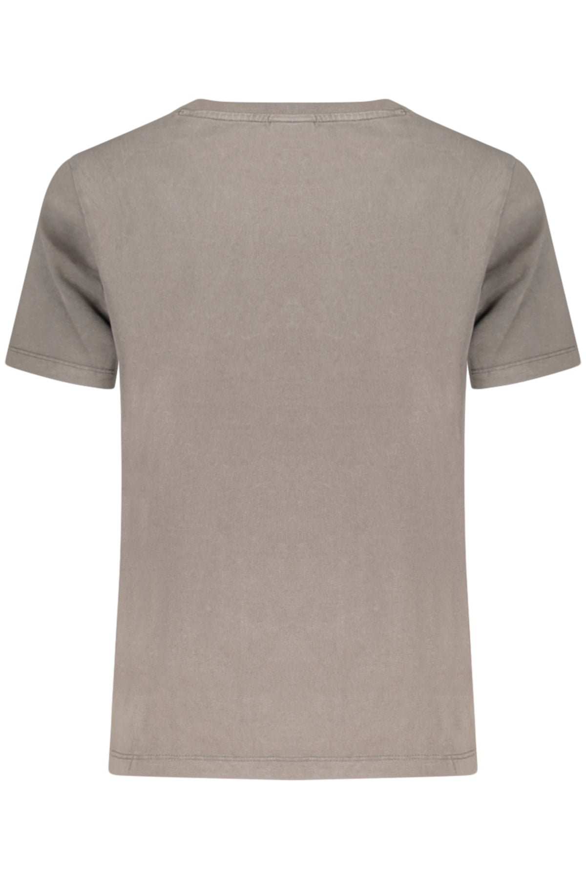 T-SHIRT EM ALGODÃO DESIGUAL MULHER CINZENTA